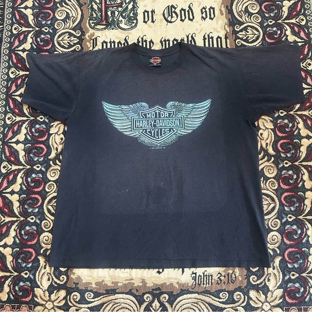 Vintage 1990 Harley-Davidson Single Stitch
Iridescent Holoubek Tee XL